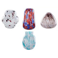 Livarno Home Hand-Blown Glass Vase with Spotted Pattern, Round, 15 x 21.5 cm