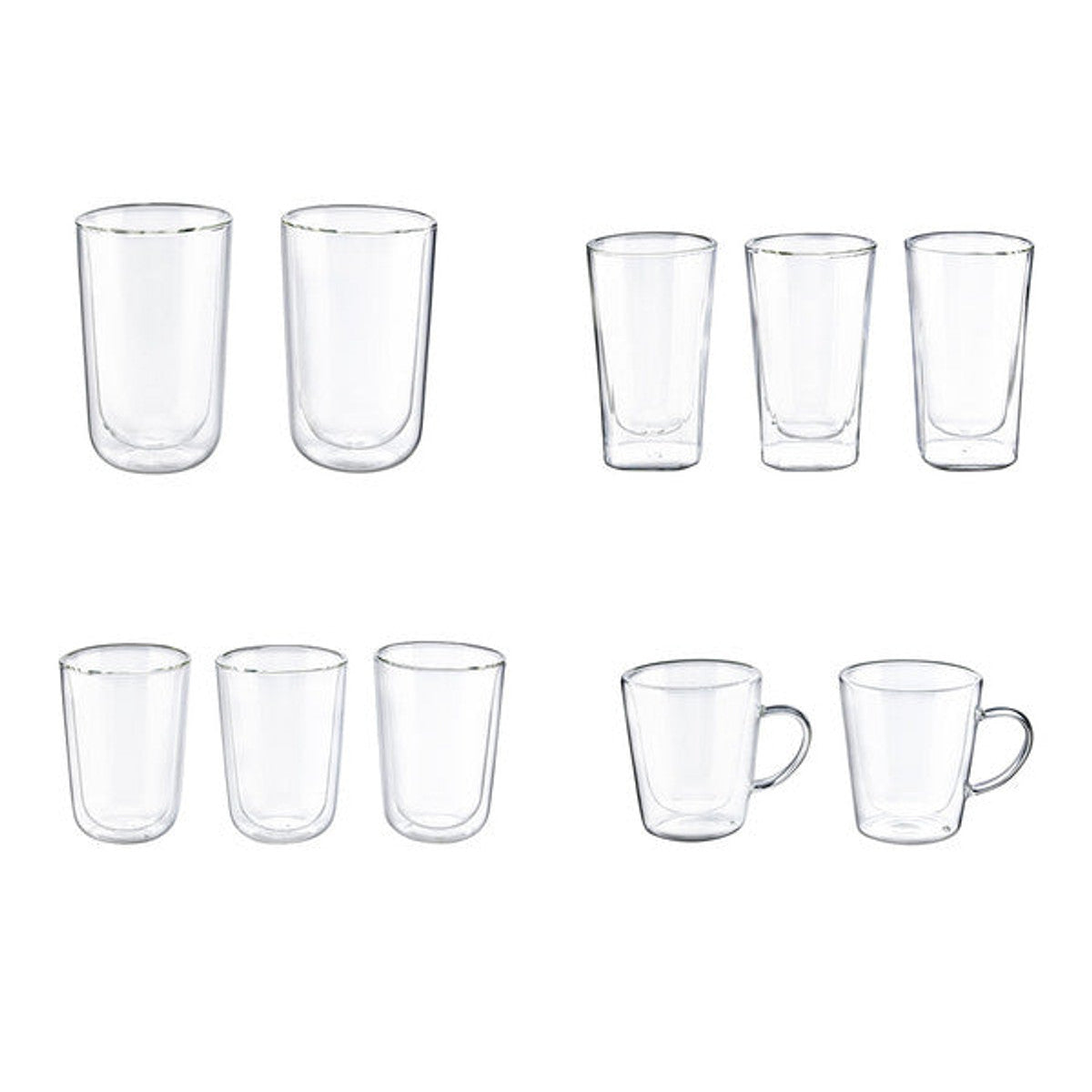 Ernesto Insulated Glasses for Latte Macchiato, Set of 2, 455 ml
