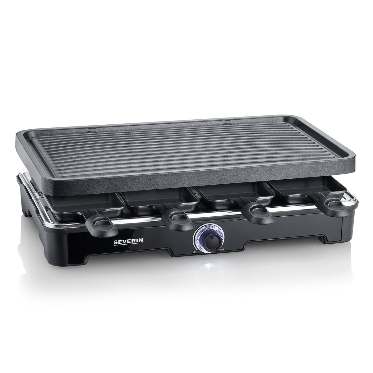 Severin RG 9670 Raclette Grill 1400W for 8 People, Black