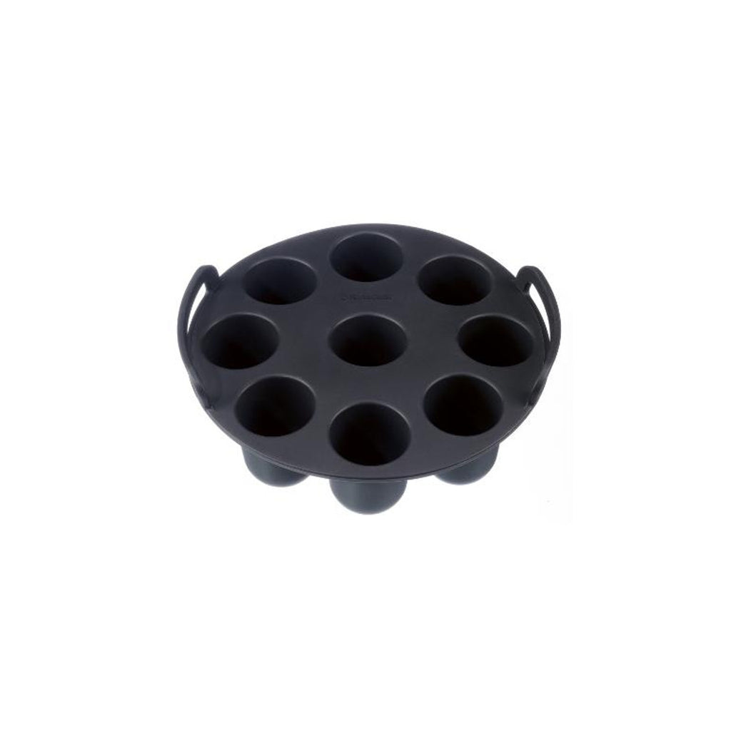 SilverCrest Silicone Round Muffin Mold, 9 Cavities, Black