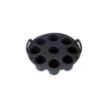 SilverCrest Silicone Round Muffin Mold, 9 Cavities, Black
