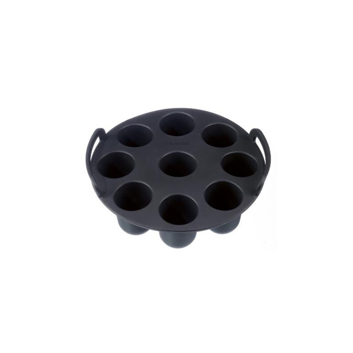 SilverCrest Silicone Round Muffin Mold, 9 Cavities, Black