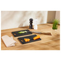 SilverCrest Chopping Boards Set of 2 with Handle, Black
