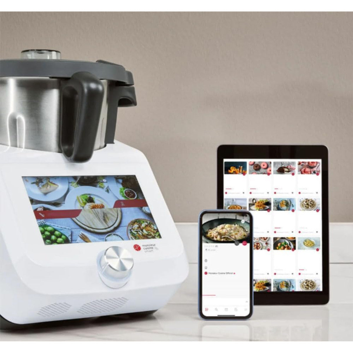 SilverCrest Monsieur Cuisine Smart SKMS 1200 A1 Special Edition Food Processor with Wi-Fi, Black