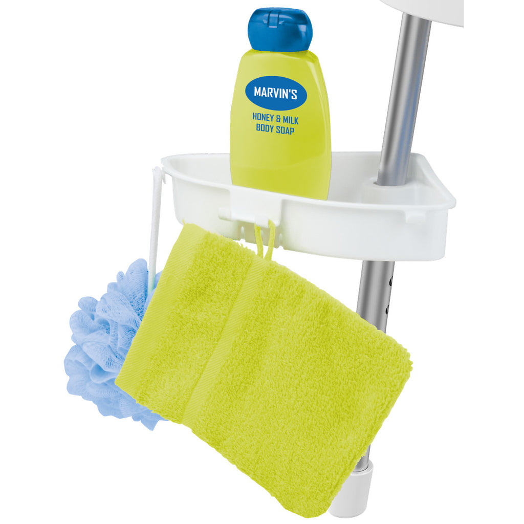 Weinberger Shower and Bath Stool with Swivel Seat and Tray, 150 kg